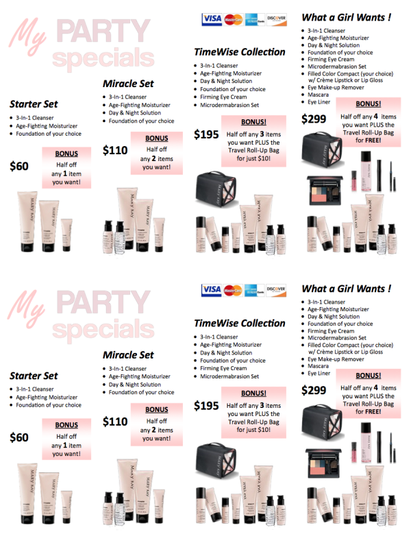 Mary Kay®, TimeWise®, Party Ideas, 